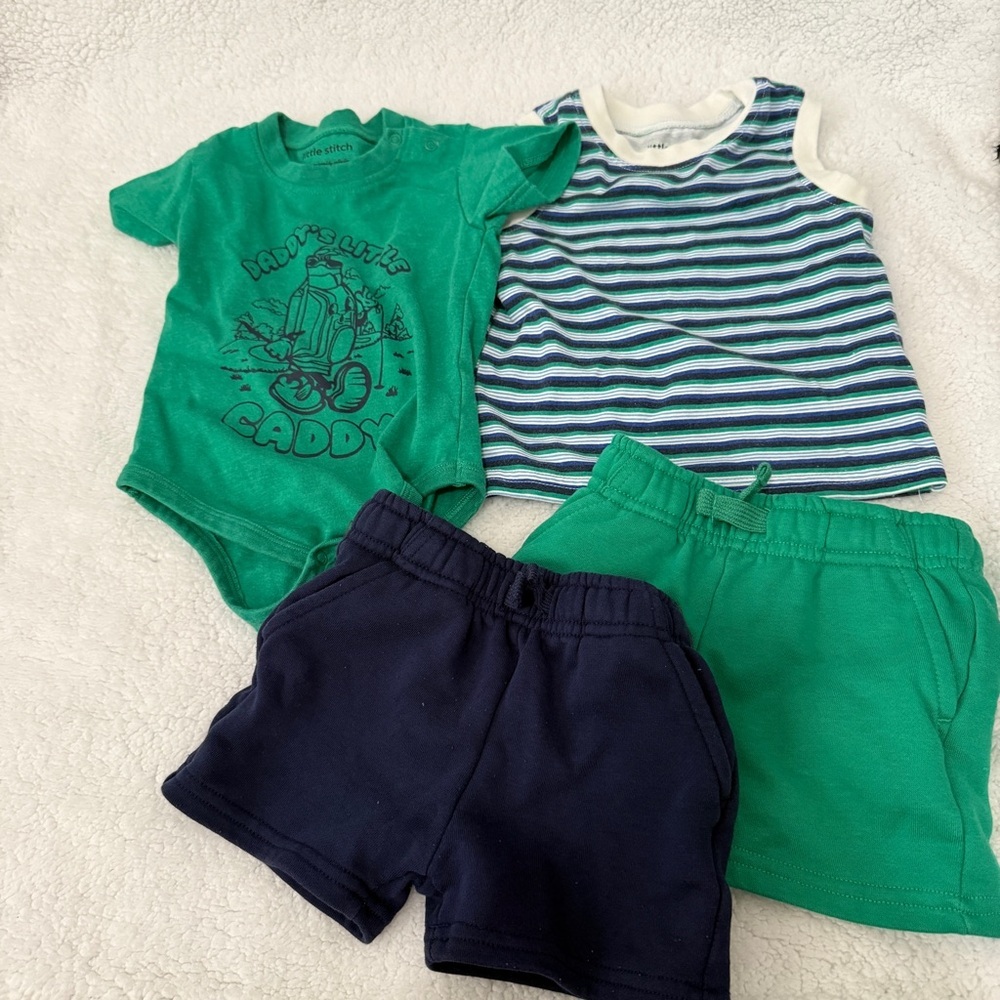 🧢 Baby Boy Summer Outfit Bundle 9M